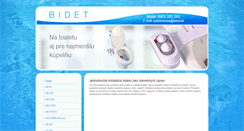 Desktop Screenshot of bidet.sk