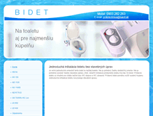 Tablet Screenshot of bidet.sk