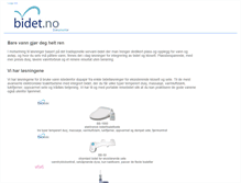 Tablet Screenshot of bidet.no